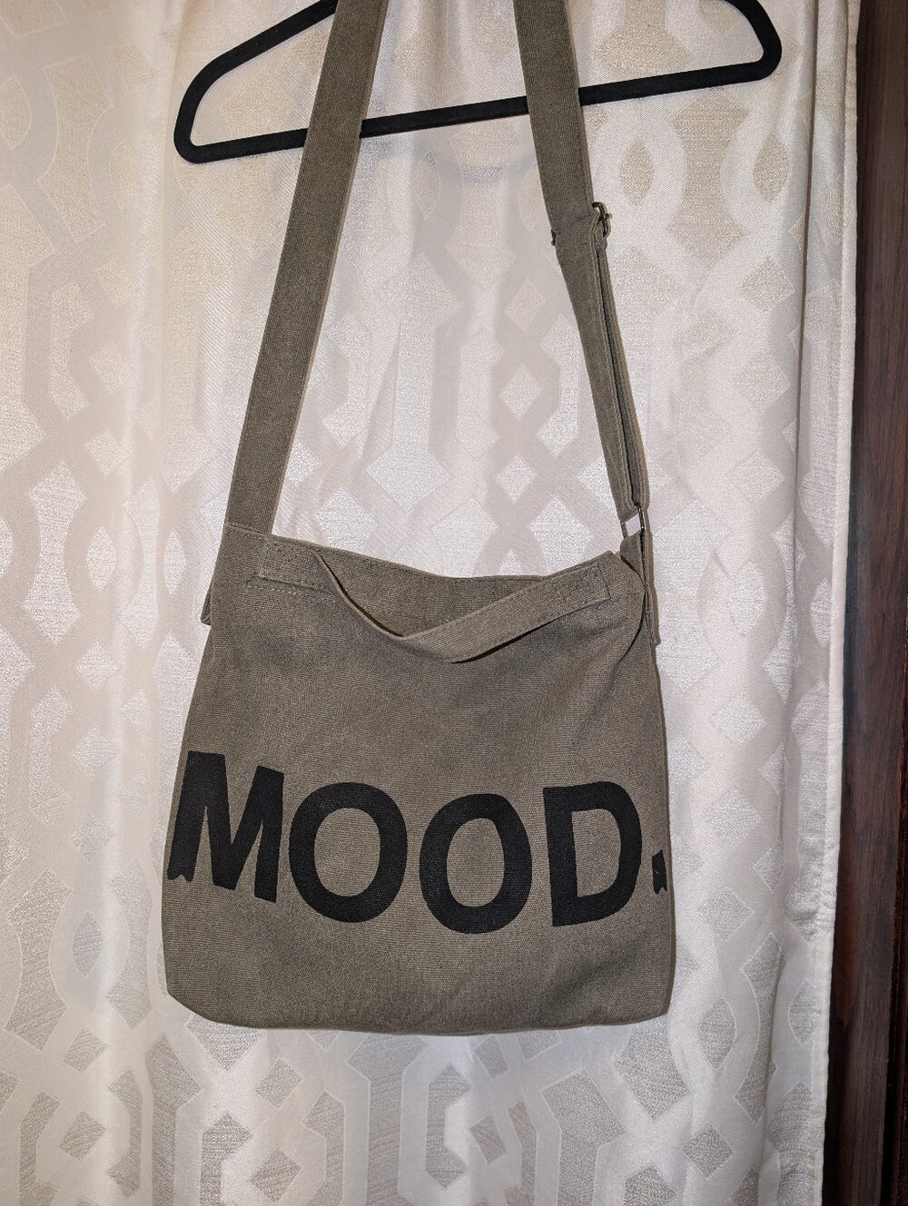 MOOD Olive Canvas Crossbody Bag